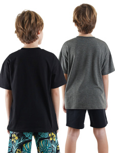 2 Pack Boy Black&Anthracite T-shirts - 2