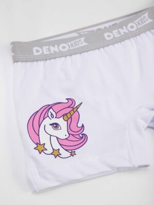 2 Pack Girls Pink&White Boxer Briefs - 4