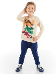 3 Dinos Boy T-shirt&Pants Set - 1