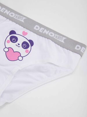 3 Pack Girls Pink&White&Mint Hipster Briefs - 3