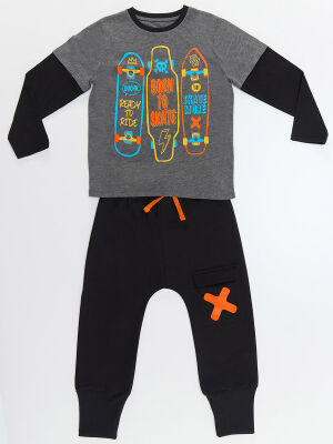 3 Skates Boy T-shirt&Pants Set - 3