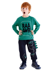 3D Dino Spike Boy Pants Set - 1