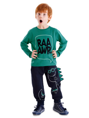 3D Dino Spike Boy Pants Set - 1