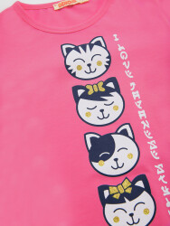 4 Cats Girl T-shirt&Pants Set - 5