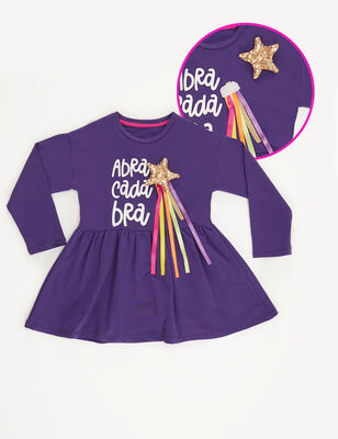 Abracadabra Purple Girl Dress - 3