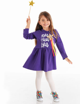 Abracadabra Purple Girl Dress - 5