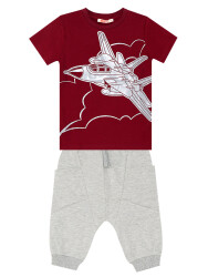 Air Plane Boy T-shirt&Harem Pants Set - 3