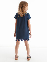 Anchor Navy Blue Girl Dress - 2