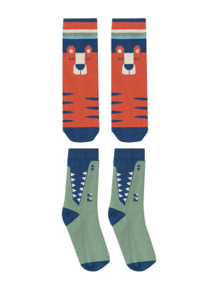 Animals Boy 2-Pack Socks Set - 3