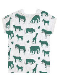 Animals Boy T-shirt&Shorts Set - Thumbnail
