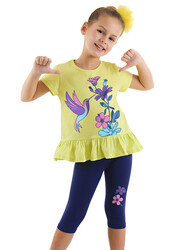 Arı Sinek Kuşu Kız Çocuk T-Shirt Tayt Takım - Thumbnail