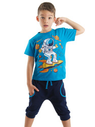 Astronaut Boy T-shirt&Capri Pants Set - 1