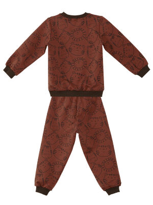 Baby Animals Baby Boy Brown Tracksuit - 2