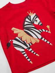 Balerin Zebra Kız Çocuk T-shirt Pantolon Takım - 5