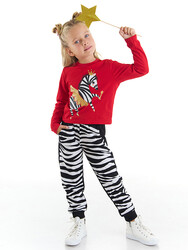 Balerina Zebra Girl T-shirt&Pants Set - Thumbnail