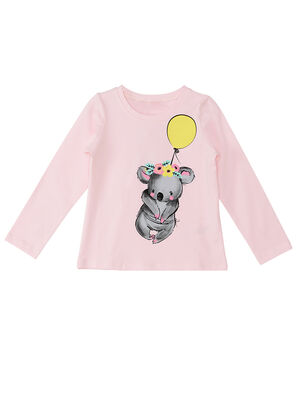 Balonlu Koala Kız Çocuk T-shirt Pantolon Takım