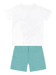 Beach Croco Boy T-shirt&Twill Shorts Set - Thumbnail