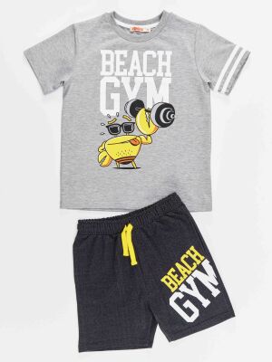 Beach Gym Erkek Çocuk T-shirt Şort Takım - 3