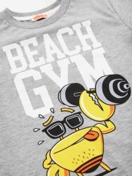 Beach Gym Erkek Çocuk T-shirt Şort Takım - 5