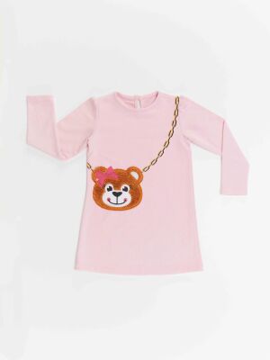 Bear Bag Girl Pink Dress - 3