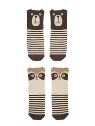 Bear&Raccoon Boy Cotton Rich Socks Set - Thumbnail