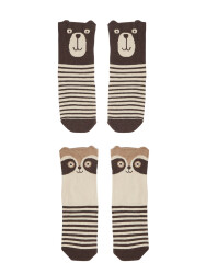 Bear&Raccoon Boy Cotton Rich Socks Set - 3