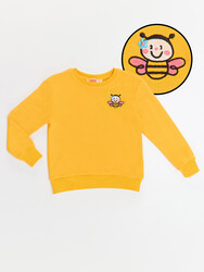 Bee Yellow Girl Sweatshirt - Thumbnail