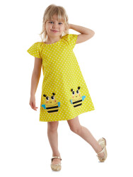 Bees Yellow Girl Dress - 1