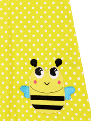 Bees Yellow Girl Dress - 5