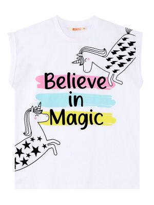 Believe in Magic Kız Çocuk Yazlık T-Shirt Tayt Takım - 4