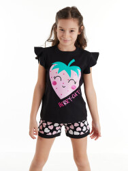 Berry Cute Kız Çocuk T-shirt Şort Takım - 1