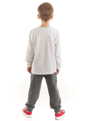 Big Digger Boy Grey T-shirt&Pants Set - 2