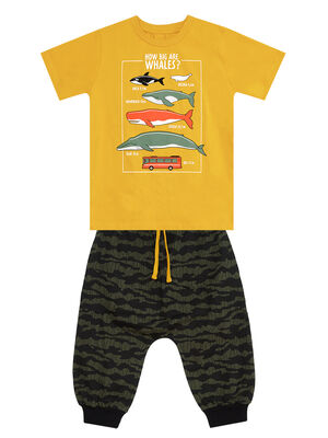 Big Whales Erkek Çocuk T-shirt Kapri Takım