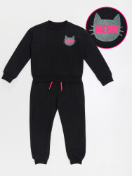 Black Cat Girl Tracksuit - 3