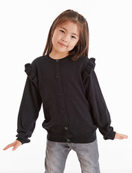 Black Girl Knitted Cardigan - 1