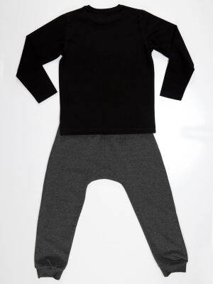 Black Skate Boy T-shirt&Harem Pants Set - 4