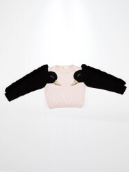 Black Swans Girl Knit Pullover - 3