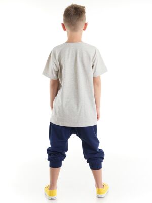 Blue Skate Boy T-shirt&Harem Pants Set - 2