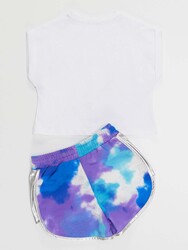 Blue Star Girl T-shirt&Shorts Set - Thumbnail