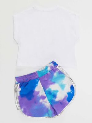 Blue Star Girl T-shirt&Shorts Set
