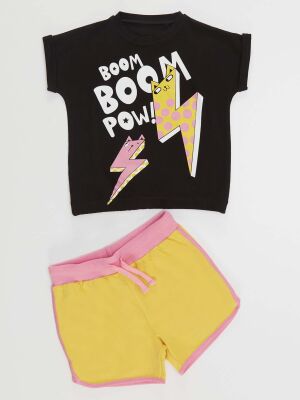 Boom Kız Çocuk Crop Top Şort Takım - 3