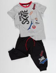 Born to Skate Boy Capri T-shirt Set - 3