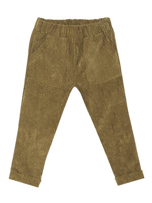 Boy Khaki Velvet Pants - 3