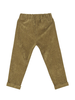 Boy Khaki Velvet Pants - 4