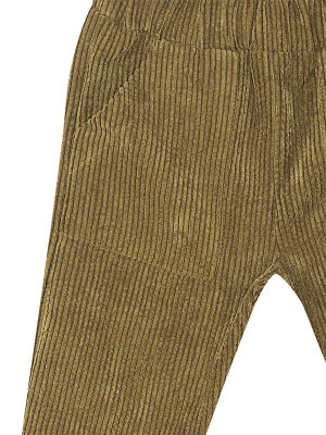 Boy Khaki Velvet Pants - 5