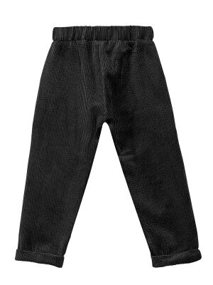 Boy Velvet Black Pants - 4