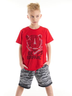 Brave Tiger Boy T-shirt&Shorts Set - 1