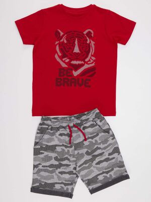 Brave Tiger Boy T-shirt&Shorts Set - 3