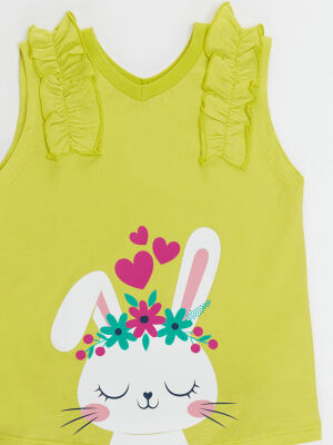 Bunny Heart T-shirt&Shorts Set - 5