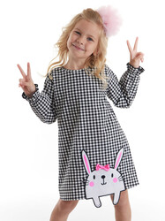 Bunny Plaid Girl Dress - 1